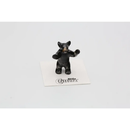 Little Critterz - John Black Bear Cub Porcelain Miniature
