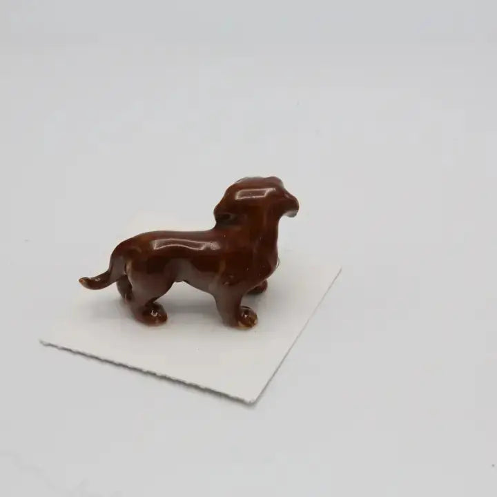 Julie Red Dachshund Porcelain Miniature - PABOOM