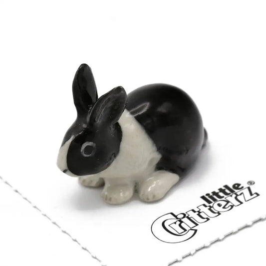 Little Critterz Panda Bunny Porcelain Decorative Figurine Miniature