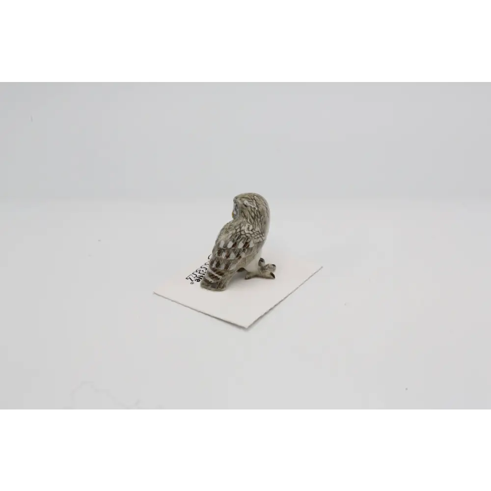 Little Critterz Phantom Great Gray Owl Porcelain Miniature