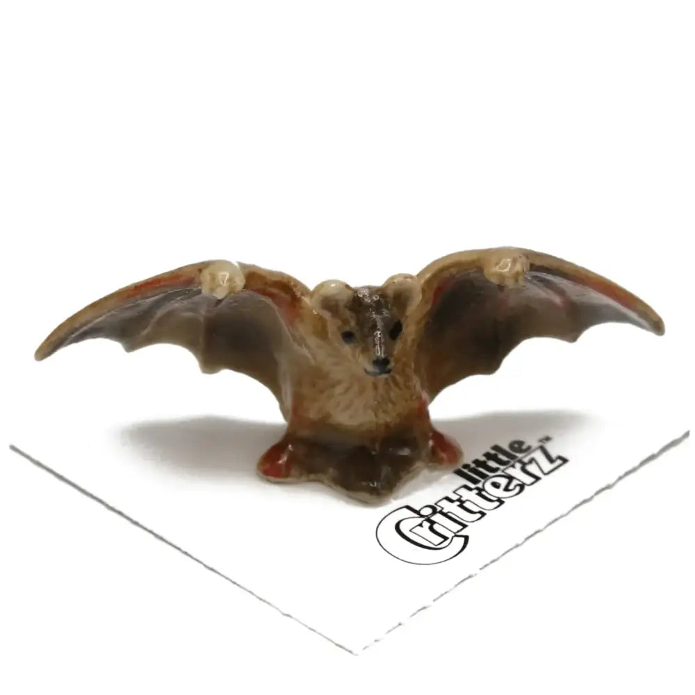 Pulse Brown Bat Porcelain Miniature - PABOOM