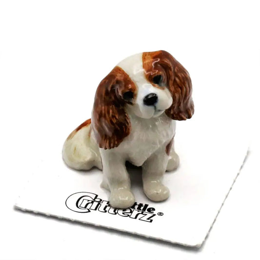 Rex Cavalier King Charles Spaniel Porcelain Miniature - PABOOM