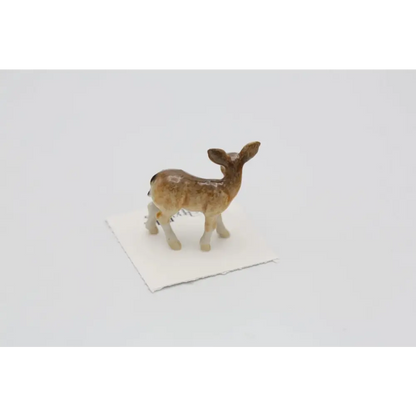 Serenity Deer Doe Porcelain Miniature - PABOOM