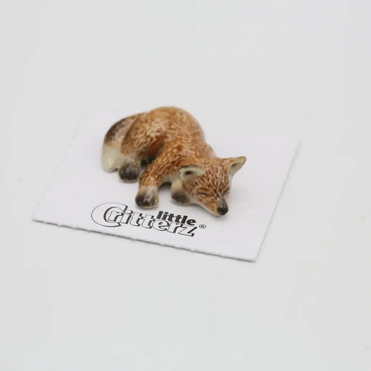 Sly Fox Pup Porcelain Miniature - PABOOM