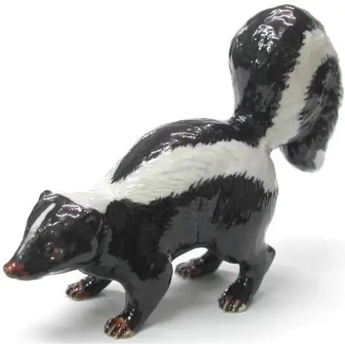 Stinker Skunk Porcelain Miniature - PABOOM