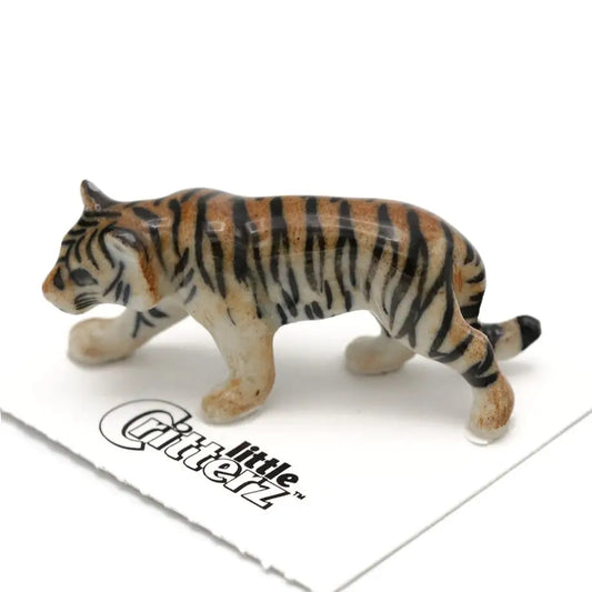 Sunda Sumatran Tiger Porcelain Miniature - PABOOM