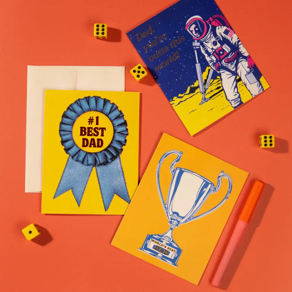 Lucky Goods Paper - #1 Dad Ribbon Card