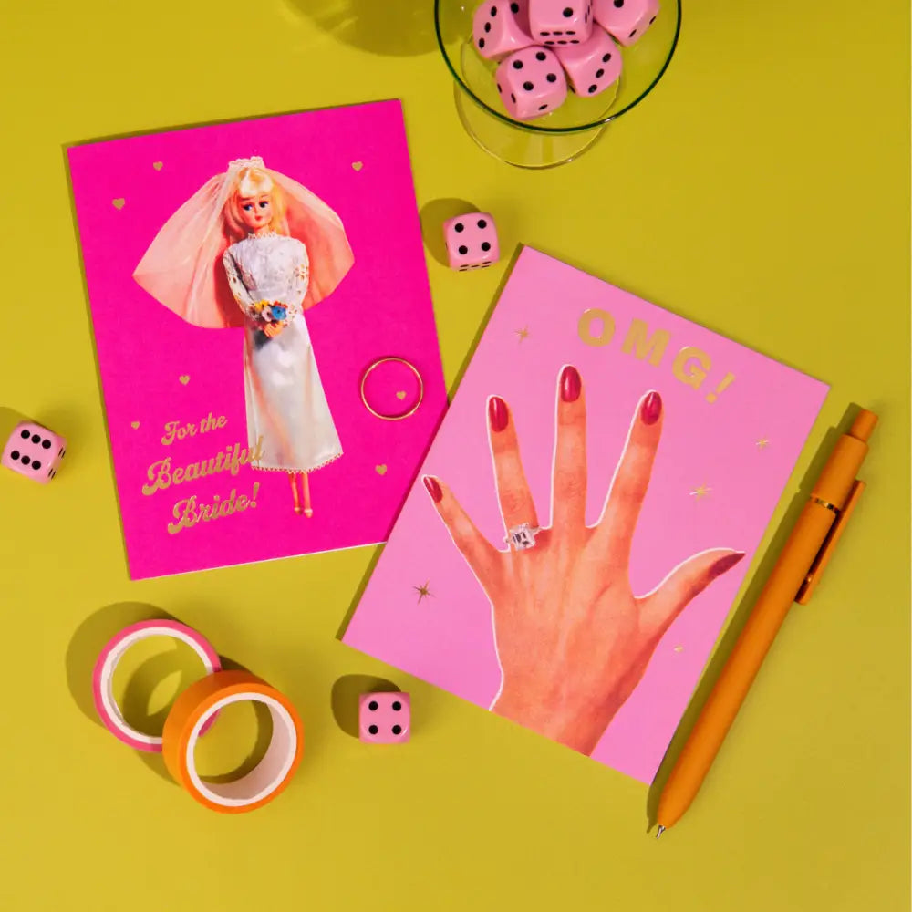 Lucky Goods Paper - Beautiful Bride Doll Card
