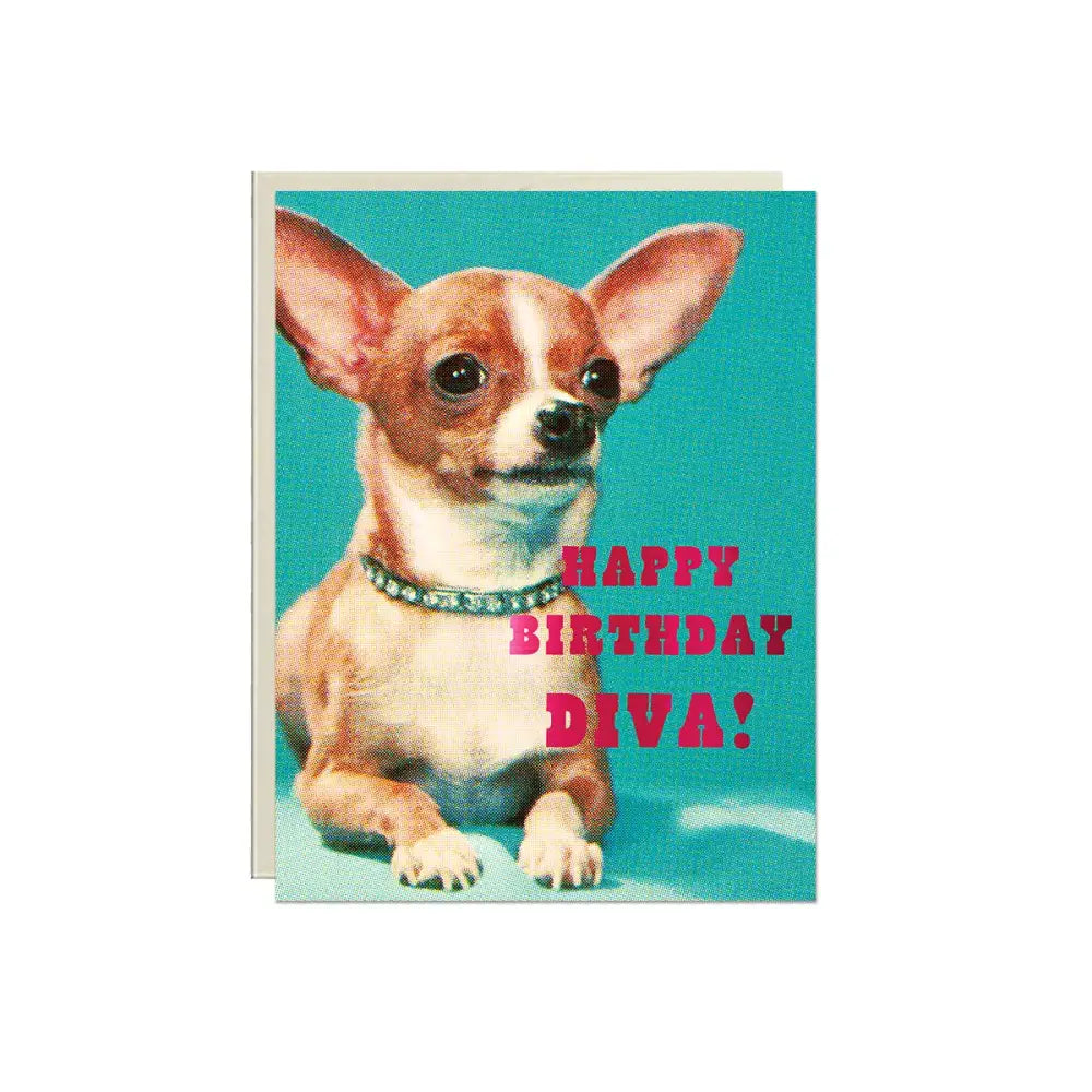Lucky Goods Paper - Birthday Diva Foil Card
