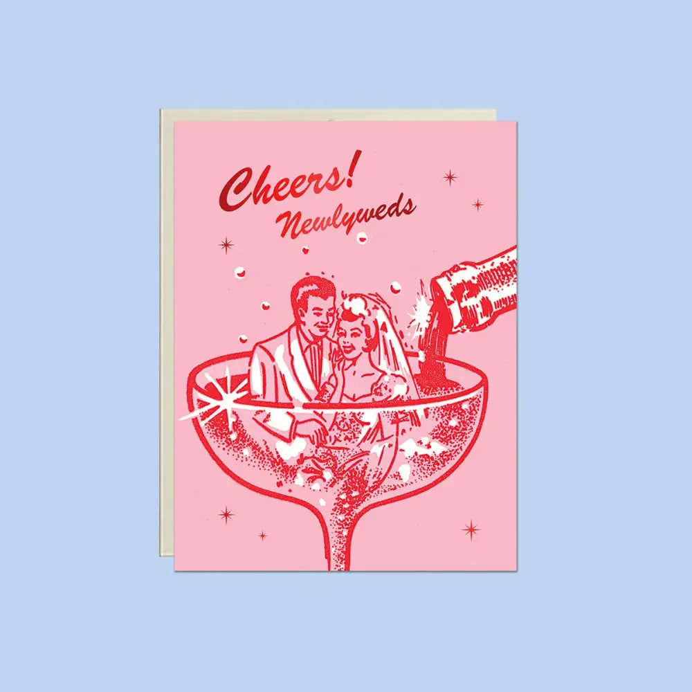 Lucky Goods Paper - Cheers! Newlyweds – Foil Wedding ✿ Celebration Card
