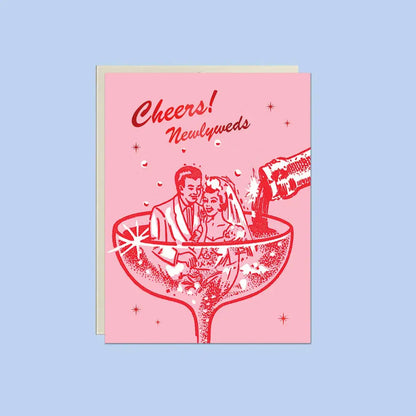 Lucky Goods Paper - Cheers! Newlyweds – Foil Wedding ✿ Celebration Card