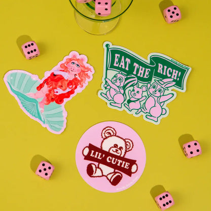 Lucky Goods Paper - Eat the Rich Sticker