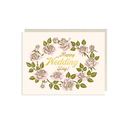 Lucky Goods Paper - Happy Wedding Day Florals – Foil Card