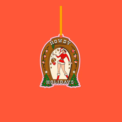 Lucky Goods Paper - Howdy Holidays Cardstock Ornament