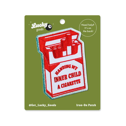 Lucky Goods Paper - Inner Child Cig – Iron-On Embroidered Patch