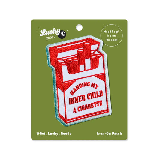 Lucky Goods Paper - Inner Child Cig – Iron-On Embroidered Patch