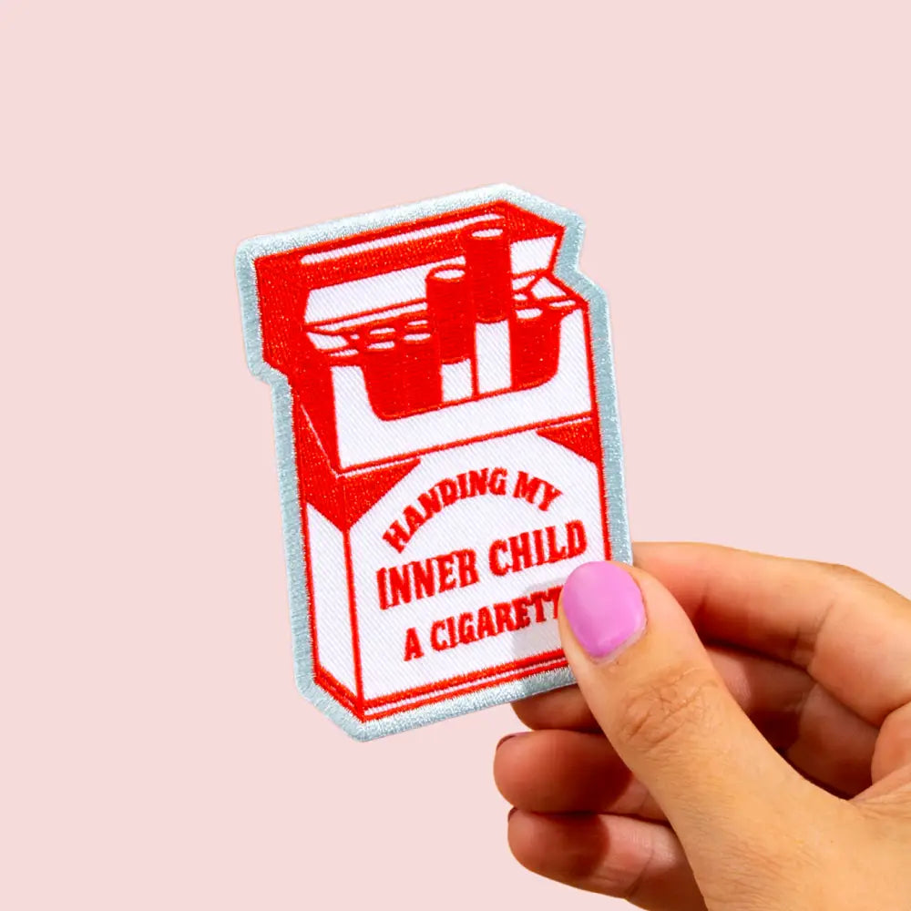 Lucky Goods Paper - Inner Child Cig – Iron-On Embroidered Patch