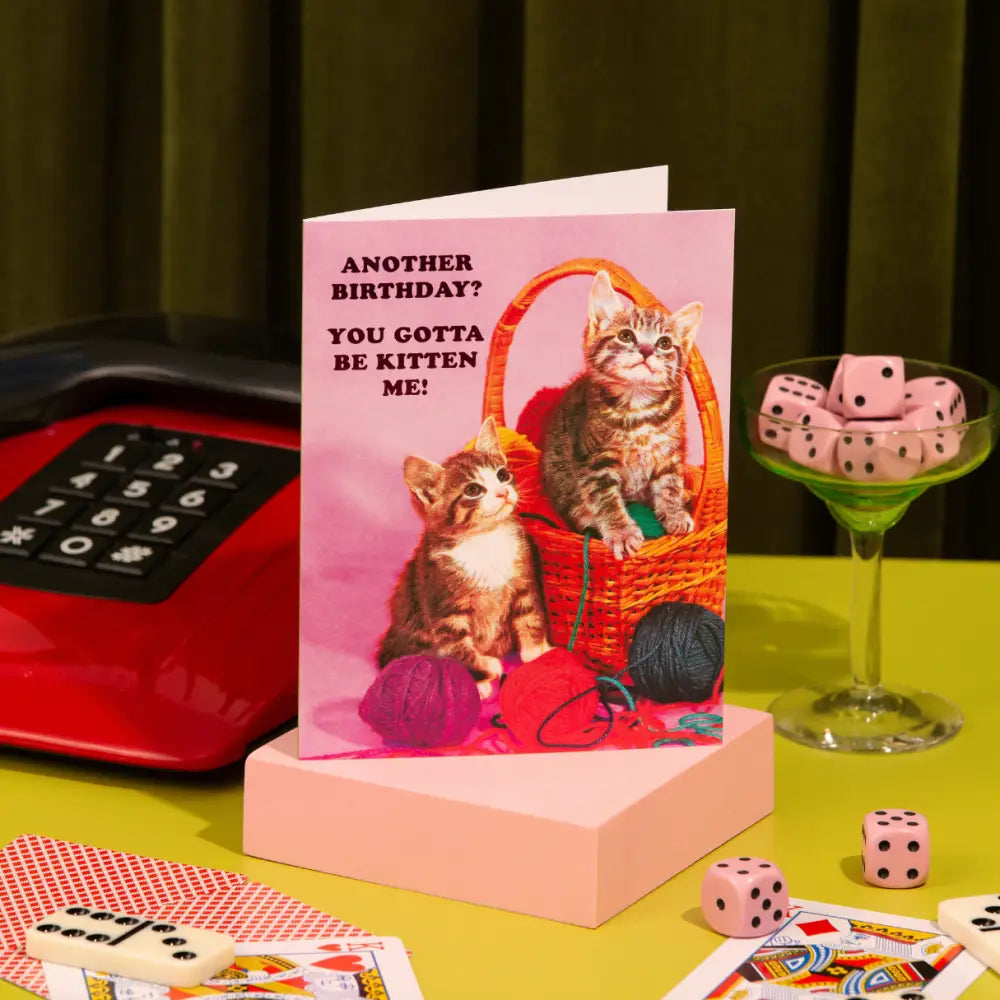 Lucky Goods Paper - Kitten Me! – Foil Birthday Card