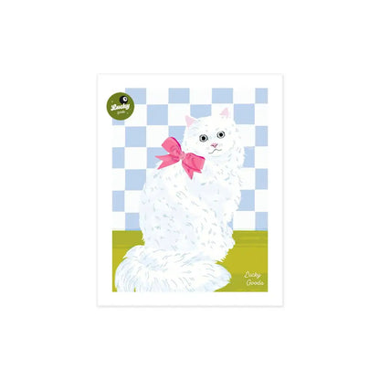 Lucky Goods Paper - Kitty with Bow Portrait Print 8’’ x 10’’