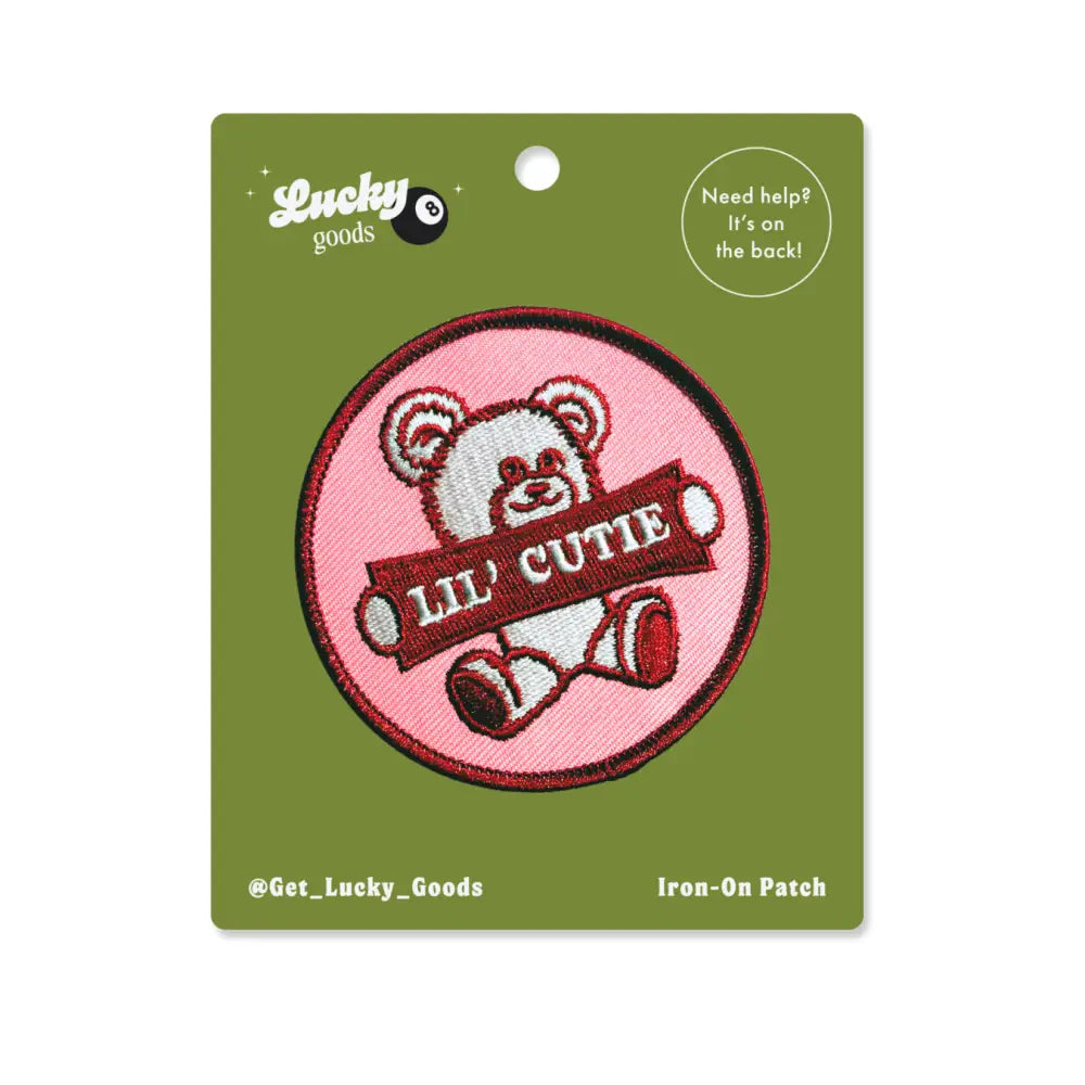 Lucky Goods Paper - Lil’ Cutie Bear – Iron-On Embroidered Patch