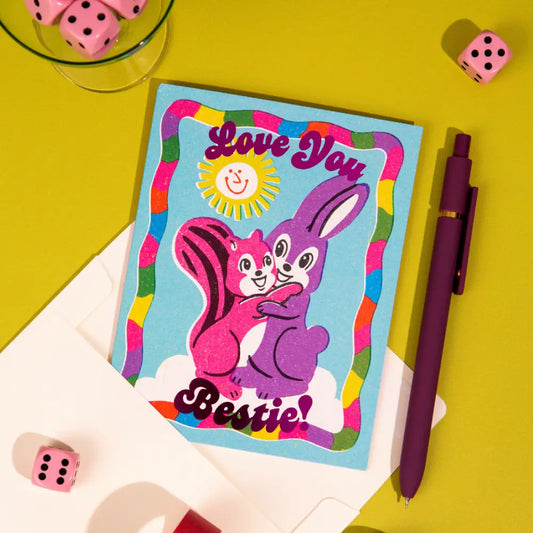 Lucky Goods Paper - Love You Bestie! – Foil Friendship ✿ Just Because Card