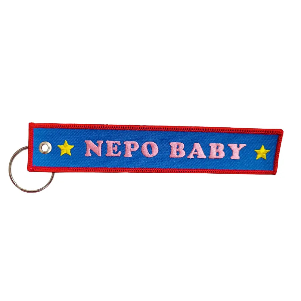 Lucky Goods Paper - Nepo Baby Embroidered Keychain