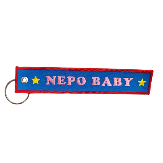 Lucky Goods Paper - Nepo Baby Embroidered Keychain