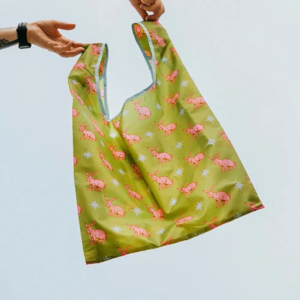 Lucky Goods Paper - Rabbit Nylon Tote