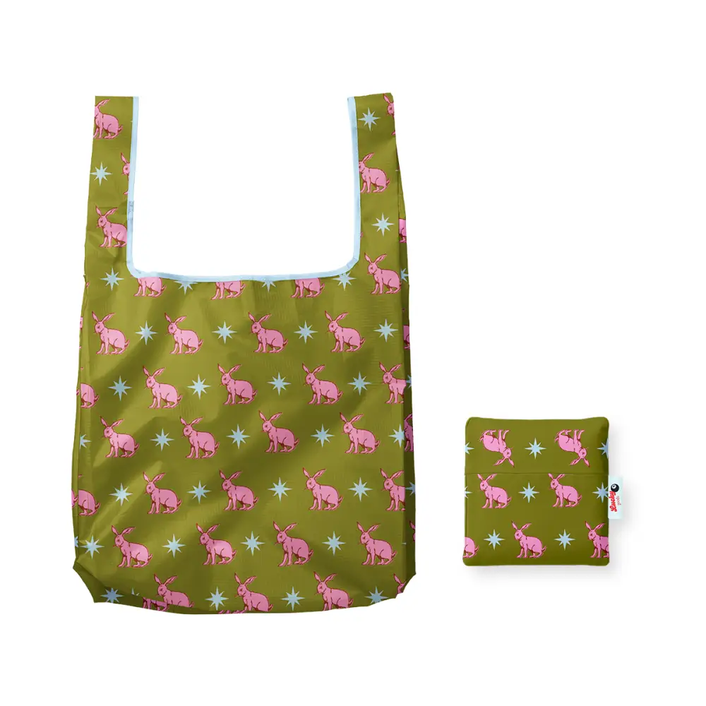 Lucky Goods Paper - Rabbit Nylon Tote