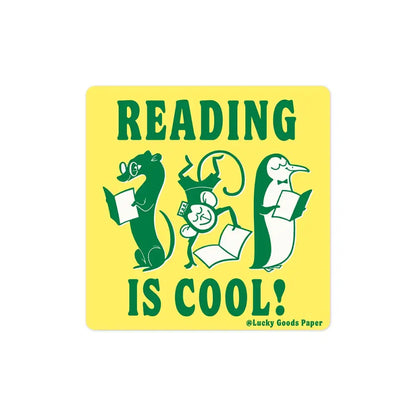 Lucky Goods Paper - Reading is Cool Sticker