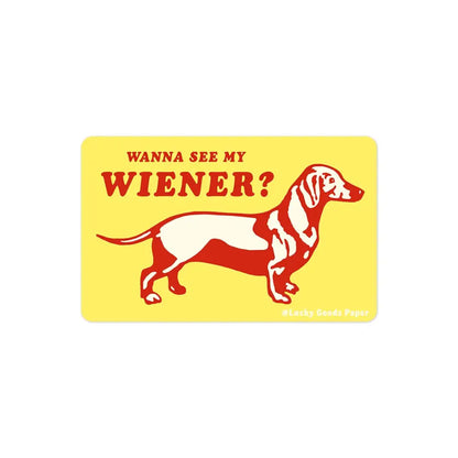 Lucky Goods Paper - See My Wiener Sticker