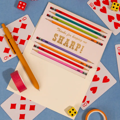Lucky Goods Paper - Sharp Pencils Foil Card