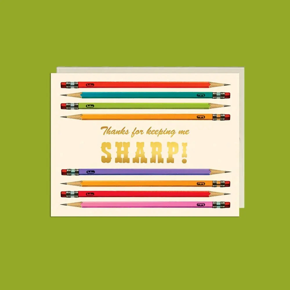 Lucky Goods Paper - Sharp Pencils Foil Card