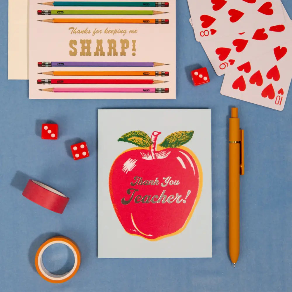 Lucky Goods Paper - Thank You Teacher Foil Card