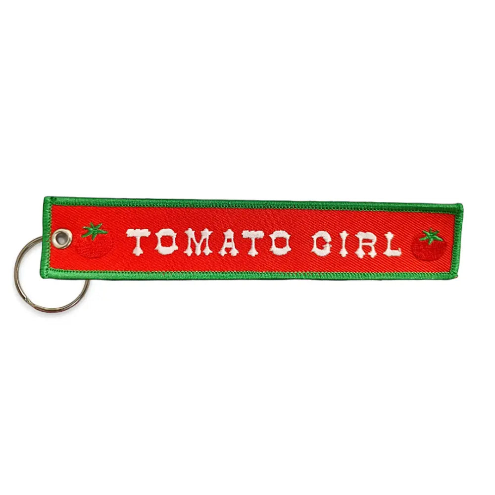 Lucky Goods Paper - Tomato Girl Embroidered Keychain
