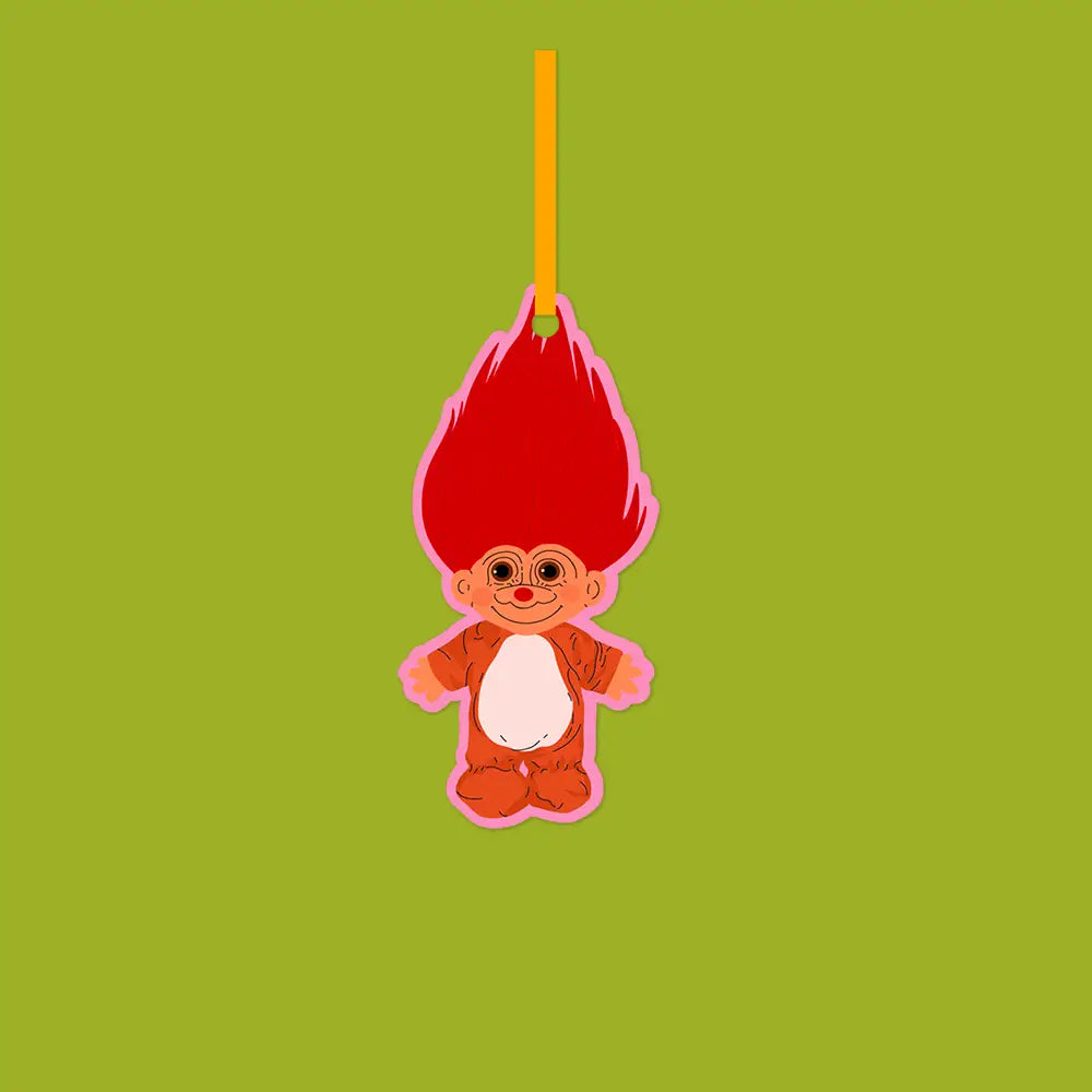 Lucky Goods Paper - Vintage Reindeer Troll Cardstock Ornament