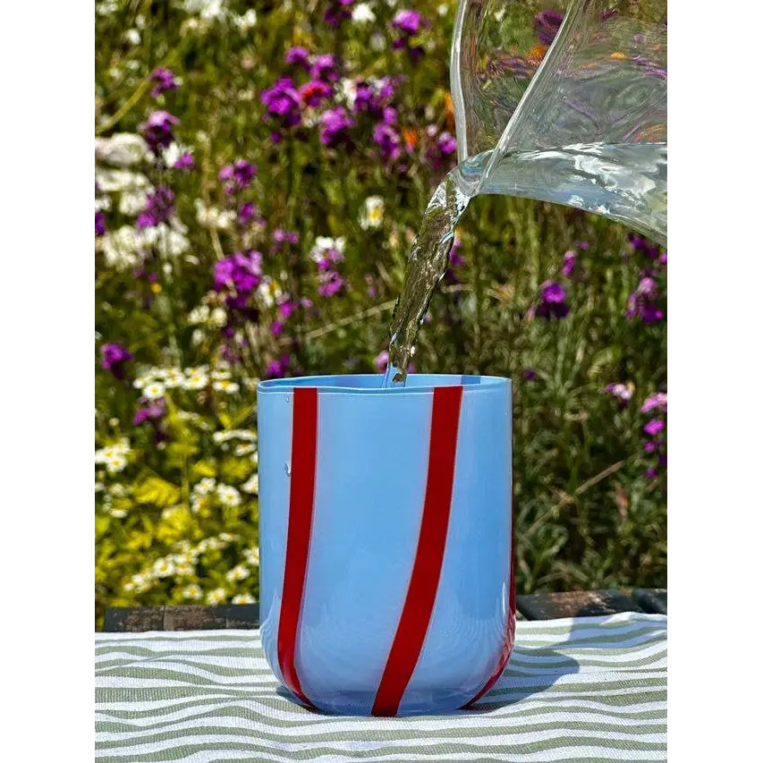Atina Glassware - Olive + White