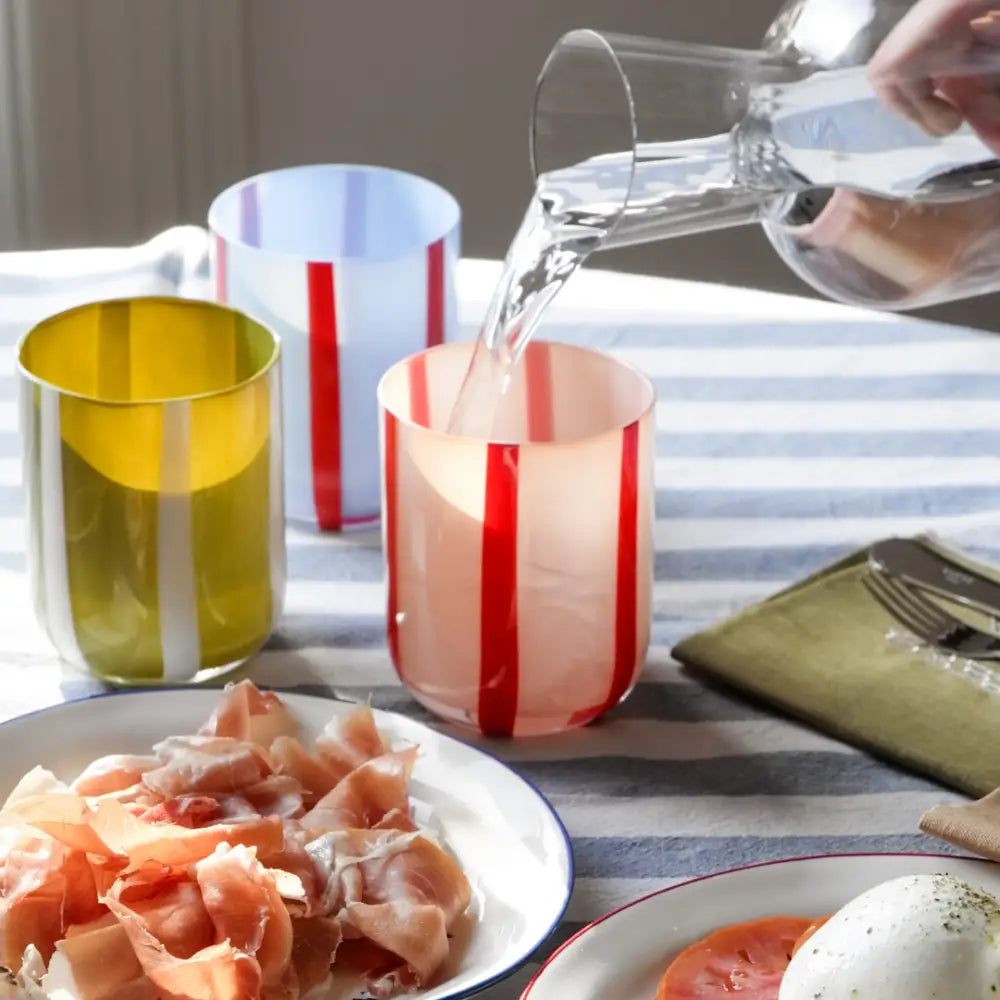 MÆGEN - Atina Glassware - Blue & Red