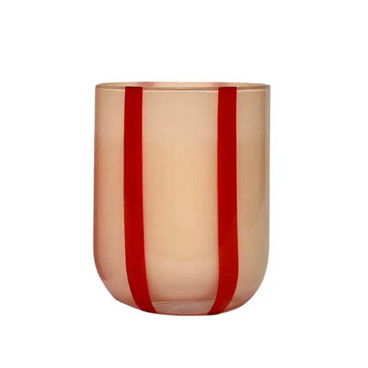 Atina Glassware - Pink + Red