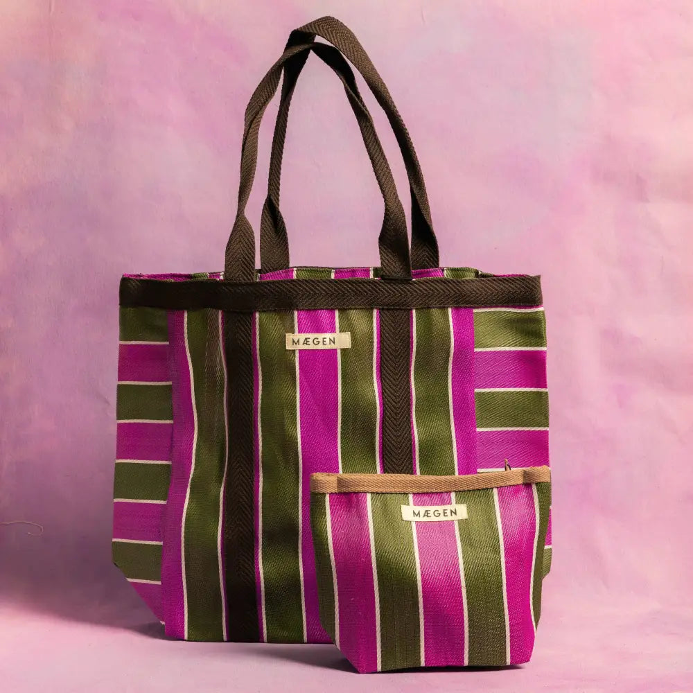 Mægen Everywhere Bag - Navy/Pink/Green