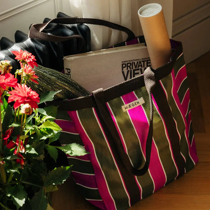 MÆGEN - Everywhere Bag | Brown/ Olive/ Pink