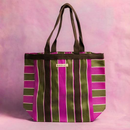 Mægen Everywhere Bag - Brown/ Olive/ Pink