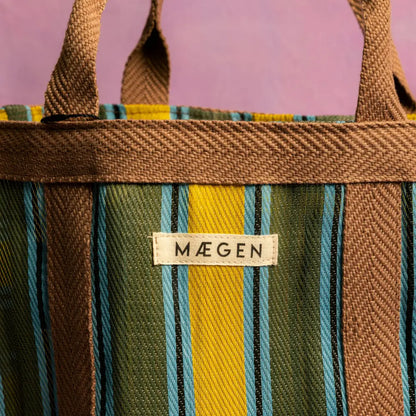 Mægen Everywhere Bag - Brown/ Olive/ Pink