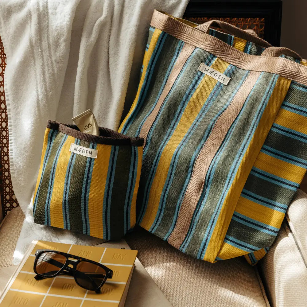 MÆGEN - Everywhere Bag | Chocolate/ Yellow/ Olive