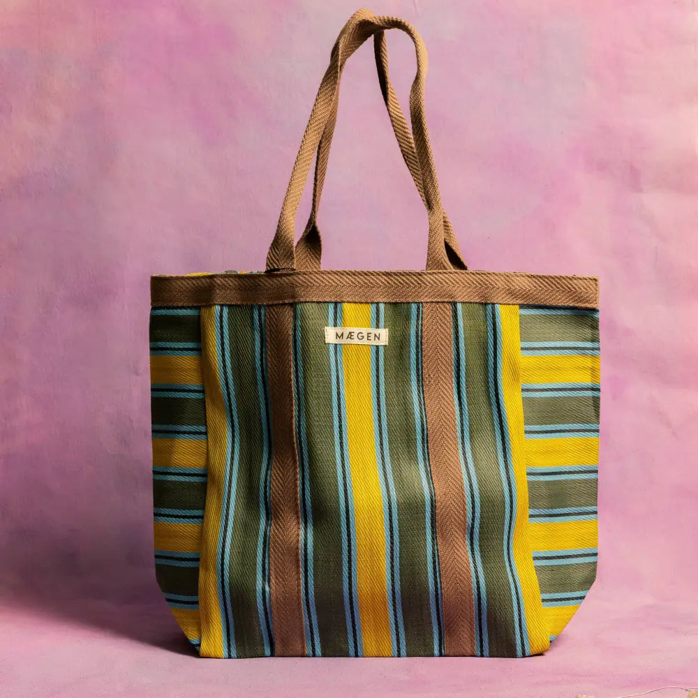 MÆGEN - Everywhere Bag | Chocolate/ Yellow/ Olive