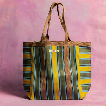 MÆGEN - Everywhere Bag | Chocolate/ Yellow/ Olive