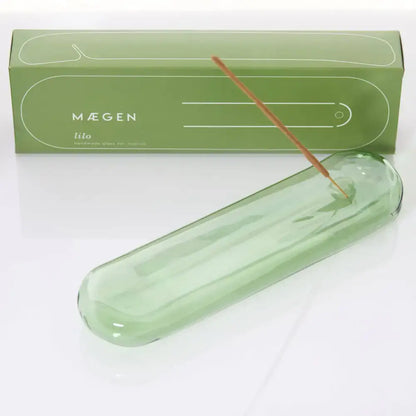 Lilo Incense Holders - Green - Milky White