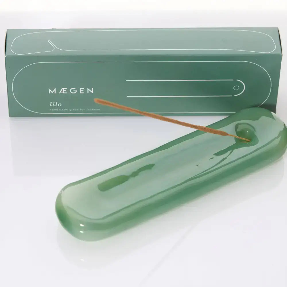 Lilo Incense Holders - Green - Milky Blue