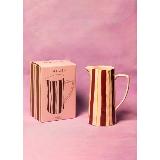 Mægen Jug - Pink/ Burgundy