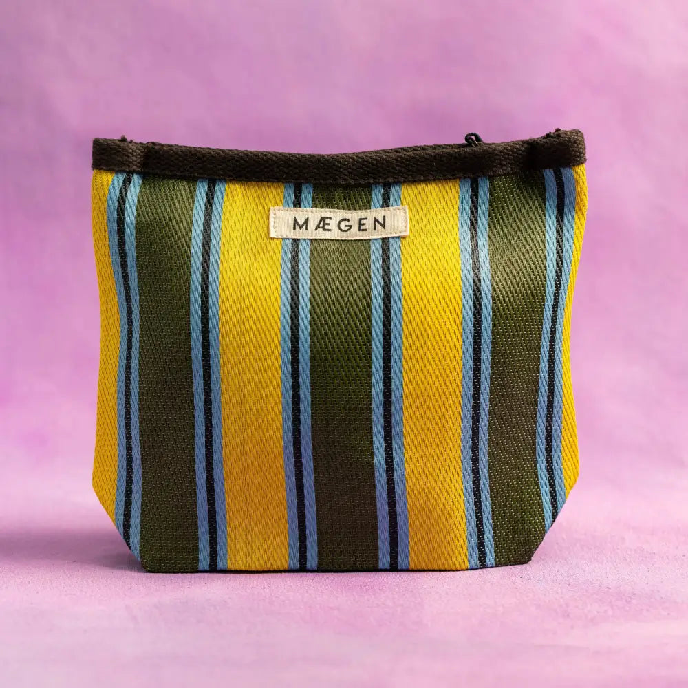 Mægen Pouch - Brown/ Olive/ Pink
